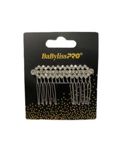 BabylissPRO Fancy Pins Crystal Comb 2pk