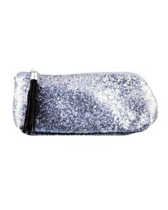 Cosmetic Case Silver Sparkle