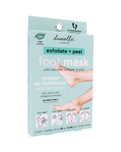 Danielle Exfoliate + Peel Foot Mask 2pc Mint