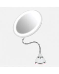 LED Super Suction Flexible 10X Mirror