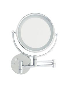 L.E.D Wall Mount Mirror 5X With Arm