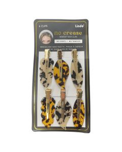 Lindo No Crease Makeup Hair Clips 6pk Tortoise