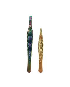 Silkline 2pkTweezer Purple/Gold Wild Orchid